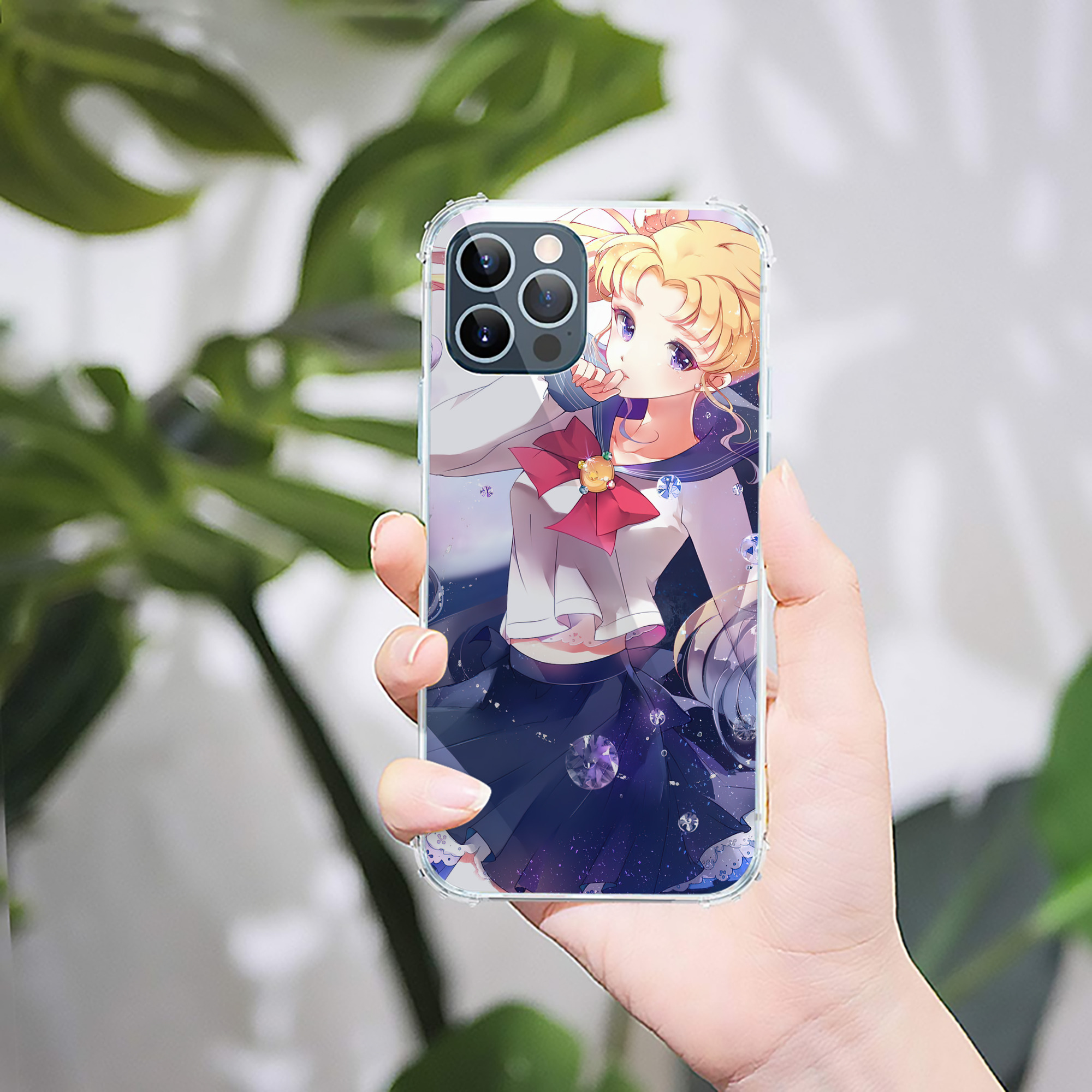 （画像用） 美少女戦士セーラームーン Sailor Moon 【iPhone 12シリーズ対応】透明スマホケース（クリアソフトケース）